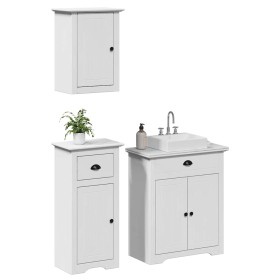 Juego de muebles de baño BODO 3 pzas madera maciza pino blanco de , Muebles de baño - Ref: Foro24-3307647, Precio: 232,20 €, ...