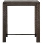 Muebles de bar de jardín 5 pzas ratán PE reposabrazos marrón de vidaXL, Conjuntos de jardín - Ref: Foro24-3064810, Precio: 35...