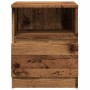 Mesitas de noche 2 uds madera ingeniería envejecida 40x40x50 cm de , Mesitas de noche - Ref: Foro24-856499, Precio: 78,23 €, ...