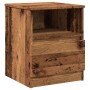 Mesitas de noche 2 uds madera ingeniería envejecida 40x40x50 cm de , Mesitas de noche - Ref: Foro24-856499, Precio: 78,23 €, ...