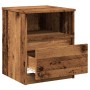 Mesitas de noche 2 uds madera ingeniería envejecida 40x40x50 cm de , Mesitas de noche - Ref: Foro24-856499, Precio: 78,23 €, ...