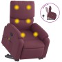 Sillón reclinable de masaje elevable tela morado de , Sillones - Ref: Foro24-3204843, Precio: 284,25 €, Descuento: %