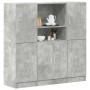 Set de muebles de cocina 3 pzas madera ingeniería gris hormigón de , Estantes y estanterías - Ref: Foro24-3324154, Precio: 28...
