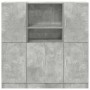 Set de muebles de cocina 3 pzas madera ingeniería gris hormigón de , Estantes y estanterías - Ref: Foro24-3324154, Precio: 28...