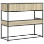 Mesa consola de madera de ingeniería roble Sonoma 90x35x80 cm de , Mesas auxiliares - Ref: Foro24-849175, Precio: 75,89 €, De...