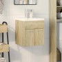 Set de muebles de baño 2 pzas madera contrachapada roble Sonoma de , Muebles de baño - Ref: Foro24-3324982, Precio: 125,89 €,...