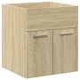 Set de muebles de baño 2 pzas madera contrachapada roble Sonoma de , Muebles de baño - Ref: Foro24-3324982, Precio: 125,89 €,...