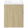 Set de muebles de baño 2 pzas madera contrachapada roble Sonoma de , Muebles de baño - Ref: Foro24-3324982, Precio: 125,89 €,...