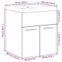 Set de muebles de baño 2 pzas madera contrachapada roble Sonoma de , Muebles de baño - Ref: Foro24-3324982, Precio: 125,89 €,...