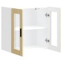 Armario de pared para cocina puerta cristal Porto roble sonoma de , Armarios de cocina - Ref: Foro24-854150, Precio: 70,43 €,...