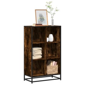 Estantería madera de ingeniería roble ahumado 65,5x33x107,5 cm de , Librerías y estanterías - Ref: Foro24-849161, Precio: 81,...