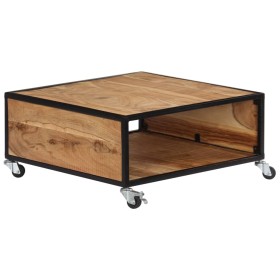 Mesa de centro de madera maciza de acacia 70x70x32 cm en Mesas de centro | Comprar online en Foru.es