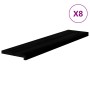 Peldaños de escalera 8 uds madera maciza roble marrón oscuro de , Alfombrillas para escalones - Ref: Foro24-3283029, Precio: ...