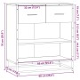 Aparador de madera de ingeniería negro 68x35x76 cm de , Aparadores - Ref: Foro24-848984, Precio: 84,00 €, Descuento: %