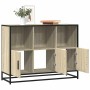 Aparador de madera contrachapada roble sonoma 100x35x76 cm de , Aparadores - Ref: Foro24-849030, Precio: 98,41 €, Descuento: %