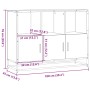 Aparador de madera contrachapada roble sonoma 100x35x76 cm de , Aparadores - Ref: Foro24-849030, Precio: 98,41 €, Descuento: %