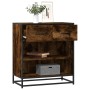Aparador madera ingeniería roble ahumado 68x35x76 cm de , Aparadores - Ref: Foro24-848986, Precio: 81,41 €, Descuento: %