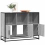 Aparador de madera de ingeniería gris sonoma 100x35x76 cm de , Aparadores - Ref: Foro24-849032, Precio: 101,40 €, Descuento: %