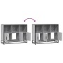 Aparador de madera de ingeniería gris sonoma 100x35x76 cm de , Aparadores - Ref: Foro24-849032, Precio: 101,40 €, Descuento: %