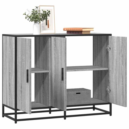 Aparador madera de ingeniería gris sonoma 94x35x76 cm de , Aparadores - Ref: Foro24-849007, Precio: 97,95 €, Descuento: %