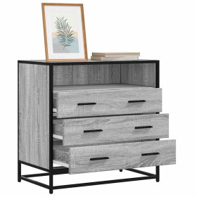 Cajonera de madera contrachapada gris sonoma 70x41x70 cm de , Cajoneras - Ref: Foro24-849087, Precio: 122,09 €, Descuento: %