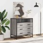 Cajonera de madera contrachapada gris sonoma 70x41x70 cm de , Cajoneras - Ref: Foro24-849087, Precio: 122,09 €, Descuento: %