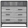 Cajonera de madera contrachapada gris sonoma 70x41x70 cm de , Cajoneras - Ref: Foro24-849087, Precio: 122,09 €, Descuento: %