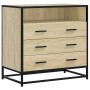 Cajonera de madera contrachapada color roble sonoma 70x41x70 cm de , Cajoneras - Ref: Foro24-849085, Precio: 118,39 €, Descue...