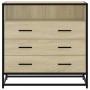 Cajonera de madera contrachapada color roble sonoma 70x41x70 cm de , Cajoneras - Ref: Foro24-849085, Precio: 118,39 €, Descue...
