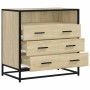 Cajonera de madera contrachapada color roble sonoma 70x41x70 cm de , Cajoneras - Ref: Foro24-849085, Precio: 118,39 €, Descue...