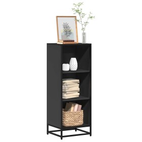 Estantería madera ingeniería negra 40x35x107,5 cm de , Librerías y estanterías - Ref: Foro24-849109, Precio: 69,93 €, Descuen...