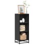 Estantería madera ingeniería negra 40x35x107,5 cm de , Librerías y estanterías - Ref: Foro24-849109, Precio: 69,93 €, Descuen...