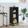 Estantería madera ingeniería negra 40x35x107,5 cm de , Librerías y estanterías - Ref: Foro24-849109, Precio: 69,93 €, Descuen...