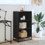 Estantería madera ingeniería negra 60x35x107,5 cm de , Librerías y estanterías - Ref: Foro24-849114, Precio: 85,55 €, Descuen...