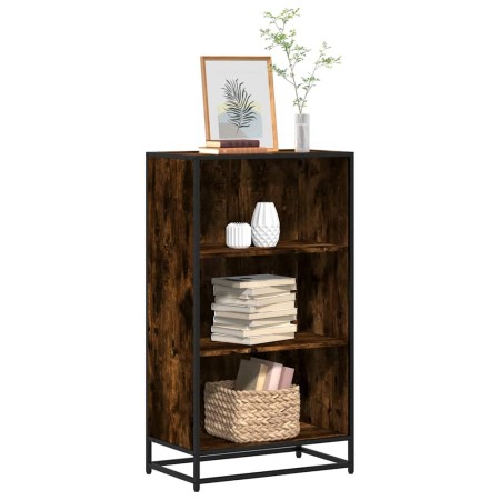 Estantería madera ingeniería color roble ahumado 60x35x107,5 cm de , Librerías y estanterías - Ref: Foro24-849116, Precio: 84...
