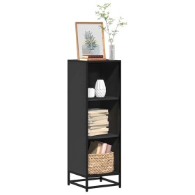 Estantería librería madera ingeniería negra 33,5x33x107,5 cm de , Librerías y estanterías - Ref: Foro24-849154, Precio: 65,51...