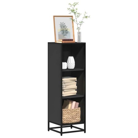 Estantería librería madera ingeniería negra 33,5x33x107,5 cm de , Librerías y estanterías - Ref: Foro24-849154, Precio: 65,51...
