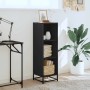 Estantería librería madera ingeniería negra 33,5x33x107,5 cm de , Librerías y estanterías - Ref: Foro24-849154, Precio: 65,51...