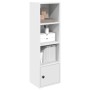 Estantería de madera de ingeniería blanca 31x24x102 cm de , Librerías y estanterías - Ref: Foro24-860337, Precio: 48,91 €, De...