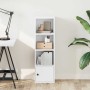 Estantería de madera de ingeniería blanca 31x24x102 cm de , Librerías y estanterías - Ref: Foro24-860337, Precio: 48,91 €, De...