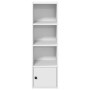 Estantería de madera de ingeniería blanca 31x24x102 cm de , Librerías y estanterías - Ref: Foro24-860337, Precio: 48,91 €, De...