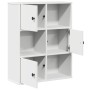 Estantería de madera de ingeniería blanca 60x24x76,5 cm de , Librerías y estanterías - Ref: Foro24-860382, Precio: 65,04 €, D...