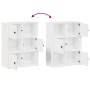 Estantería de madera de ingeniería blanca 60x24x76,5 cm de , Librerías y estanterías - Ref: Foro24-860382, Precio: 65,04 €, D...