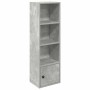 Estantería de madera de ingeniería gris hormigón 31x24x102 cm de , Librerías y estanterías - Ref: Foro24-860340, Precio: 47,7...