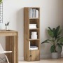Estantería de madera de ingeniería roble artisan 31x24x127 cm de , Librerías y estanterías - Ref: Foro24-860354, Precio: 59,5...