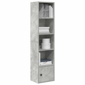 Estantería de madera de ingeniería gris hormigón 31x24x127 cm de , Librerías y estanterías - Ref: Foro24-860349, Precio: 55,0...