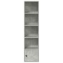 Estantería de madera de ingeniería gris hormigón 31x24x127 cm de , Librerías y estanterías - Ref: Foro24-860349, Precio: 55,0...