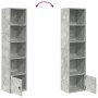 Estantería de madera de ingeniería gris hormigón 31x24x127 cm de , Librerías y estanterías - Ref: Foro24-860349, Precio: 55,0...