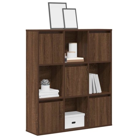 Estantería de madera de ingeniería marrón roble 89x24x101,5 cm de , Librerías y estanterías - Ref: Foro24-860406, Precio: 96,...