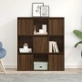 Estantería de madera de ingeniería marrón roble 89x24x101,5 cm de , Librerías y estanterías - Ref: Foro24-860406, Precio: 96,...